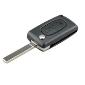 CAR 888 ACCESSORIES Kucište Oklop Kljuca, 2 Dugmeta, VA2/CE0536, Za Peugeot/Citroen, Crno