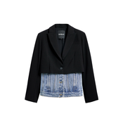 Desigual Blazer modra/črna