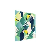 shumee Steklena deska za rezanje 45x52 Toucan