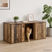vidaXL Mačja kletka pohištvo Star les 100 x 49 x 45 cm Inženirski les