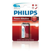 Philips Philipsova baterija 9V PowerLife, alkalna - 1 kos