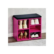 Kesper Mini cipelarnik sa jastukom za sedenje KSP15964, 51,5x48x29,5 cm, Roze