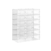 Songmics Škatla za shranjevanje čevljev, paket 18 kosov, 33.5x23.2x14.3 cm, bela