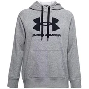 Ženska jopa Under Armour Rival Fleece Logo Hoodie, siva 1356318 035