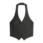 Bershka Telovnik siva/antracit