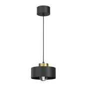 Luster na sajli MARTI 1xE27/15W/230V crna/zlatna