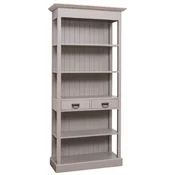 Casa Padrino country style shabby chic cabinet antique gray 91 x 39 x H. 197 cm - Country style dining room cabinet - Solid wood furniture - Country style shabby chic furniture