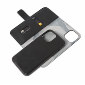Decoded usnjeni ovitek + denarnica za iPhone 13 Pro - črna