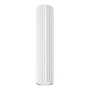 SOLLUX lighting Moderna bela okrogla stropna svetilka z žlebljenim vzorcem, cev 30 cm, za kuhinjo, predsobo, 1xGU10 10W KARBON Sollux Lighting