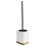 AMARA Ščetka za stranišče, bela - Bela - 94x380x94 mm - Ridder - AMARA - 24 - Bambus; Poliresin - Ščetka za stranišče - Kvadratni - 94 - 380 - 94 - 14
