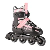 Nils Extreme NH18366A 2v1 roza in beli rolerji velikost S (31-34) Z dimenzijami hokejske letvice