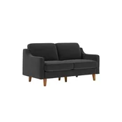 ATELIER DEL SOFA 2-Seat Sofa Robin 2 Night Grey Walnut