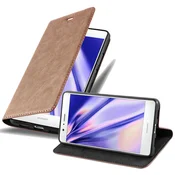 Cadorabo CADORABO Huawei P9 LITE 2016/G9 LITE v kapučino rjava - Zaščitni ovitek z magnetnim zapiranjem, stoječo funkcijo in režo za kartice, (20549239)