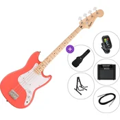 Fender Squier Sonic Bronco Bass LRL SET 2 Tahitian Coral Električna bas kitara