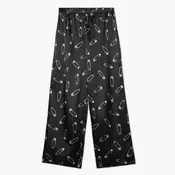 Cropp - Pantalone s printom - CRNO