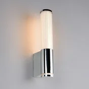 Trio Lighting LED-stenna svetilka Stefano, kromirana, višina 29 cm, kovina, IP44 - Kopalnica - Sodobni - krom, bela - Plastika