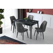 Aberto Design Trpezarijski sto Lotus 130x75x80cm Antracit