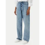HUGO Jeans hlače Leni 50559617 Modra Loose Fit