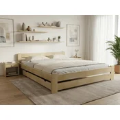 Ljubki dom Postelja Laura 180 x 200 cm bor Posteljno dno: Brez posteljnega dna, Vzmetnica: Vzmetnica Somnia 17 cm