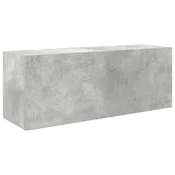 Vidaxl Kopalniška stenska omarica betonsko siv 80x25x30 cm inž. les