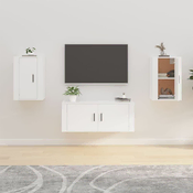 Zidni TV ormarici 2 kom bijeli 40x34,5x60 cm
