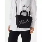 Karl Lagerfeld Nakupovalna torba K/SIGNATURE  črna