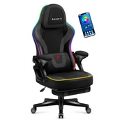Force 4.6 RGB, gaming stolica, crna mrežasta