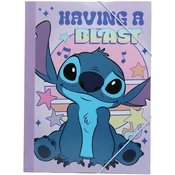 Luna: Mapa z elastiko z napisom Stitch Having a Blast 25x35 cm