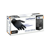ROKAVICE NITRILE NEPUD. REFLEXX ČRNE 78 100/1- XL