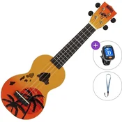 Mahalo Hawaii Basic SET Hawaii Orange Burst Soprano ukulele