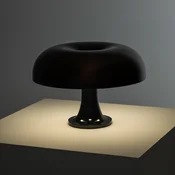 Namizna svetilka Artemide Nessino, črna, višina 22 cm, E14 - Dnevna soba/jedilnica - Dizajn - črno - Plastika