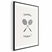 shumee Plakat - Poletne igre - badmintonski loparji na belem ozadju