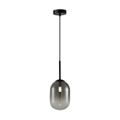 Viseci luster na sajli ALIAS 1xG9/8W/230V precnik 12 cm crna/siva