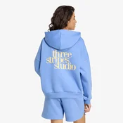 Mikina adidas 3 Stripes Studio Hoodie Blue Fusion S