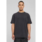 Love Yourself First Acid Washed Heavy Oversize Tee Black