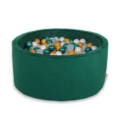 Bobono Suhi bazen Minky V-40 cm z 200 žogicami - steklenično zelen