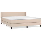 vidaXL vidaXL Box spring postelja z vzmetnico kapučino 180x200cm umetno usnje, (20884090)