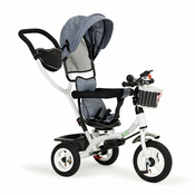 EcoToys Otroški tricikel EcoToys, 3v1, siv