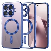 Ovitek Techsuit Luxury Crystal MagSafe za Xiaomi 17T - deep blue