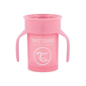 Twistshake Twistshake 360° šalica 230 ml 6+m roza, (1001004937)