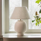 Globen Lighting namizna svetilka Lorenzo, bež, višina 46 cm, keramika - Dnevna soba/jedilnica - Skandinavski
