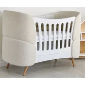 Casa Padrino Luxury Baby Bed White/Cream/Natural 145 cm