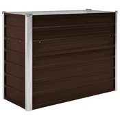 Vidaxl Visoka greda rjava 100x40x77 cm pocinkano jeklo