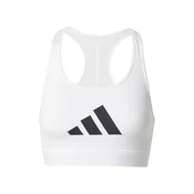 ADIDAS PERFORMANCE Športni nederček POWER REACT črna/bela