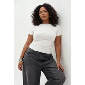 Trendyol Curve Ženska bluza Tbbss26Af00060, Krem