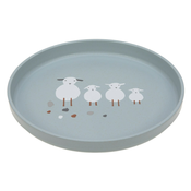 Lässig krožnik PP/celuloza tiny farmer sheep/goose blue 1310063841