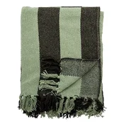 Zelena odeja iz recikliranega bombaža 130x160 cm Frello – Bloomingville