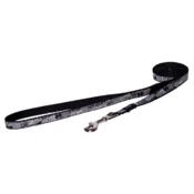 Rogz Reflektujuci povodac za pse Trendy Black Bones, M