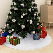 Podloga za božicno drvce bijela 150 cm od umjetnog krzna
