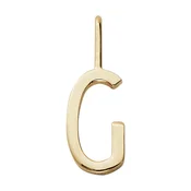 Pozlačeni srebrni obesek Design Letters
